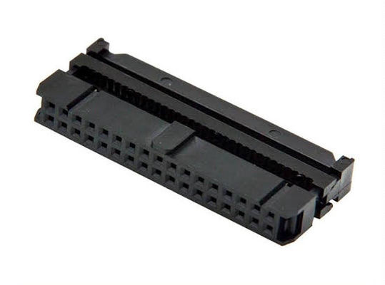 2.54mm Dual Row IDC / FC Socket Female Connector For Cable Mounting