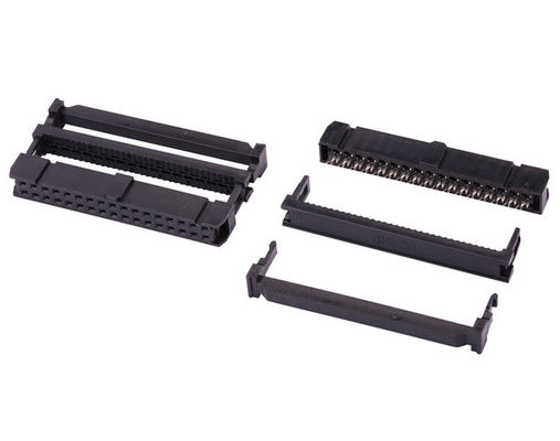 2.54mm Dual Row IDC / FC Socket Female Connector For Cable Mounting