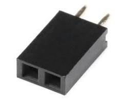 Plastic Height 8.5mm Small Electrical Connectors 2.54mm Single Row Straight Female Header